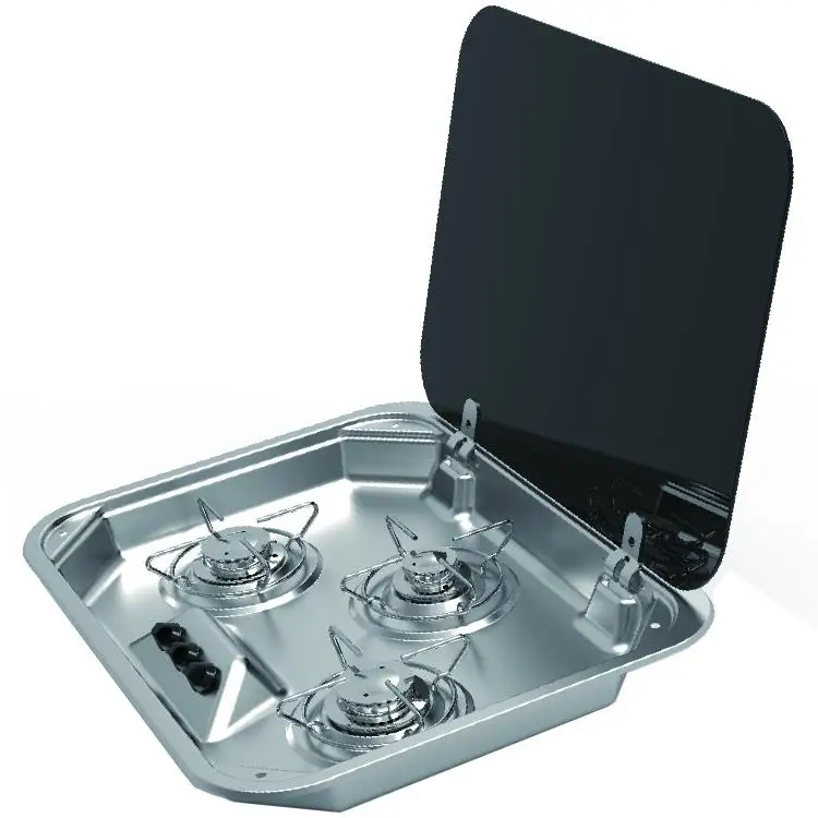Нержавеющая сталь 1/2/3 горелки RV газовая плита с раковиной включают в себя кран LPG плита в RV лодка яхта караван мотор для домашней кухни GR-888