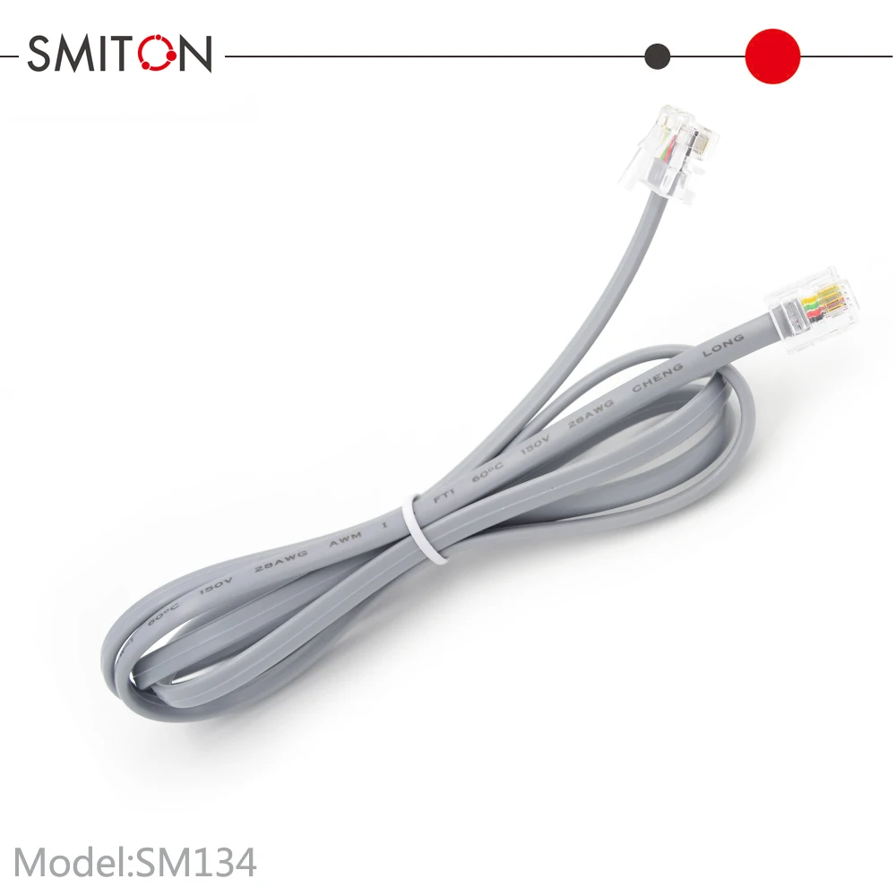 6P4C Phone Cord RJ11 Modular Telephone Cable Cord Line