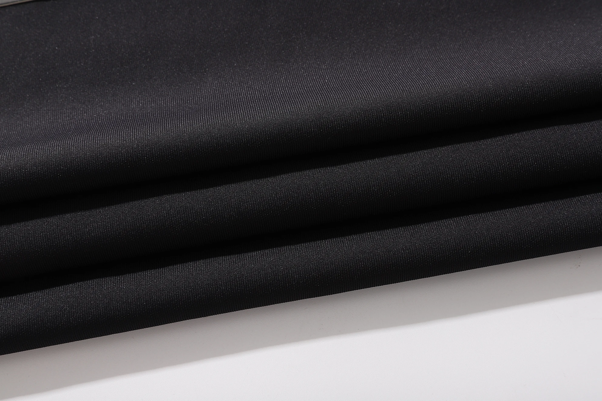 Wholesale Black Stretch Fabric 95 Polyester 5 Elastane Knitted Scuba Fabric