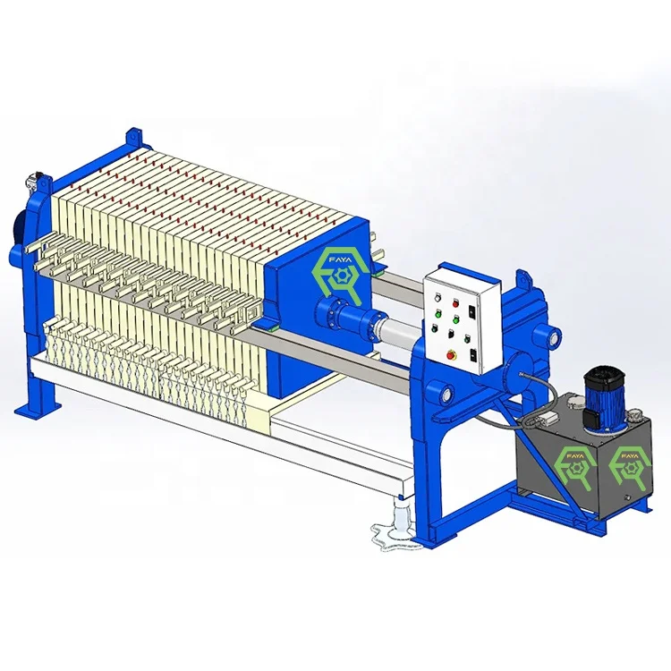 Professional Effluent Treatment Press Filter Drilling Mud Filter Press machine Paper mill sludge treatment equipment