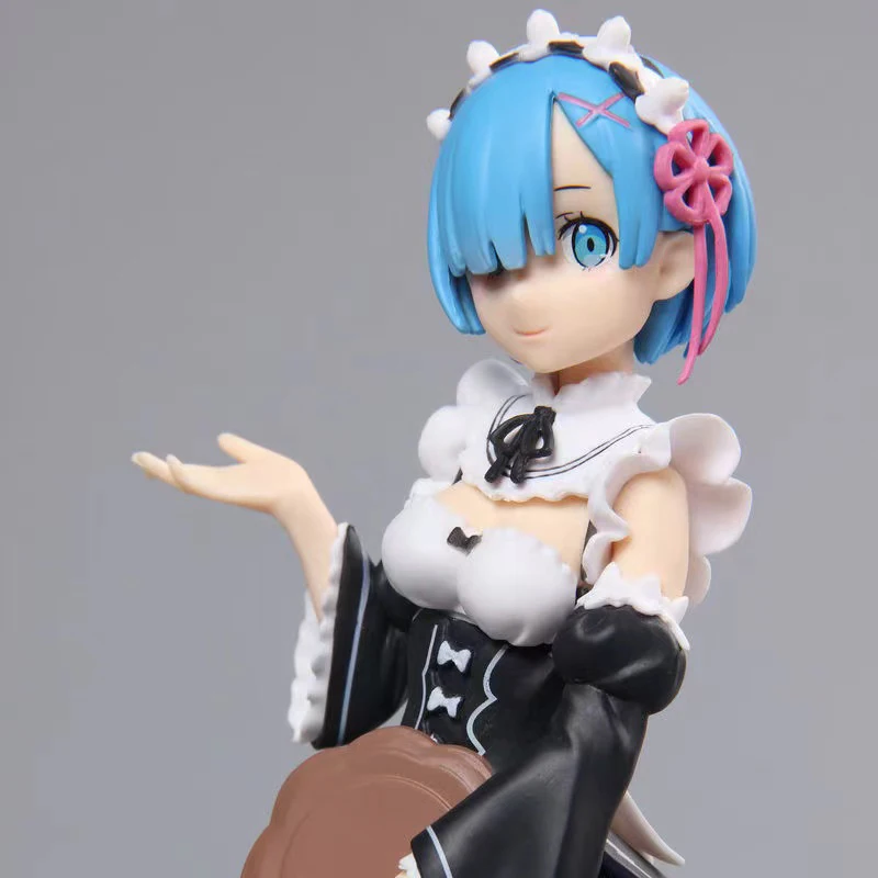 2022 best selling 20cm Anime plastic pvc Rem cartoon character action hot toys figure with great price