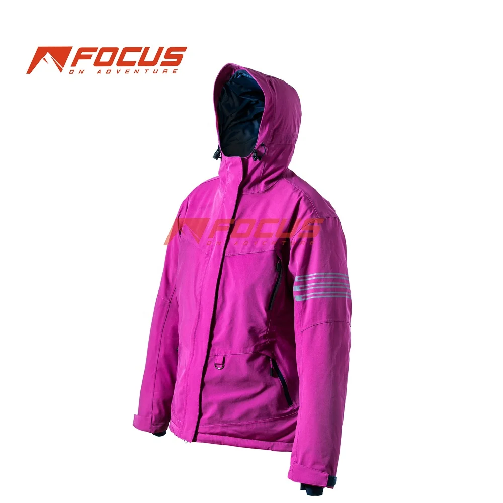 Custom Women Ski Jacket Waterproof Breathable Lady Snowboard Ski Wear Insulated Winter Outdoor Sportswear for Mountaineering