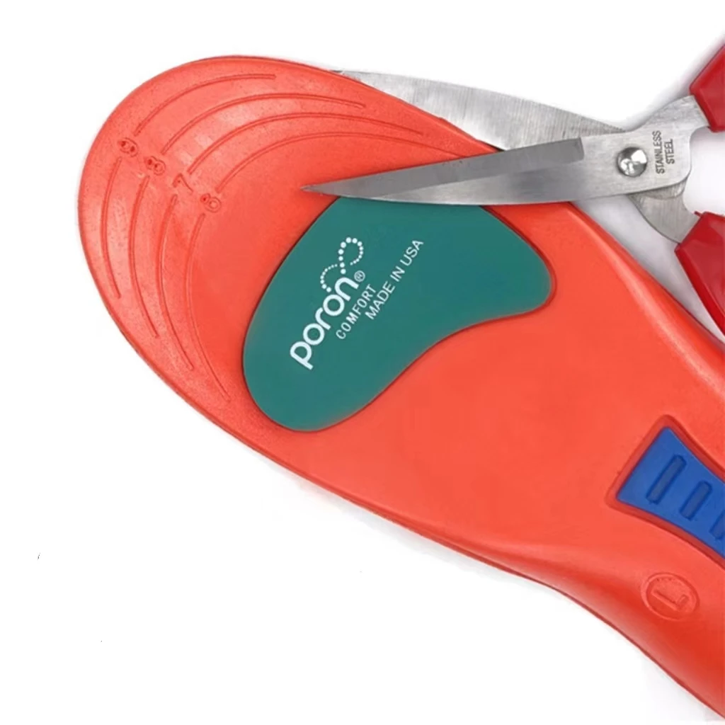 EVA Sports Insoles with Poron Padding Arch Support for Athlete Flat Foot Plantar Fasciitis Orthotic Insoles