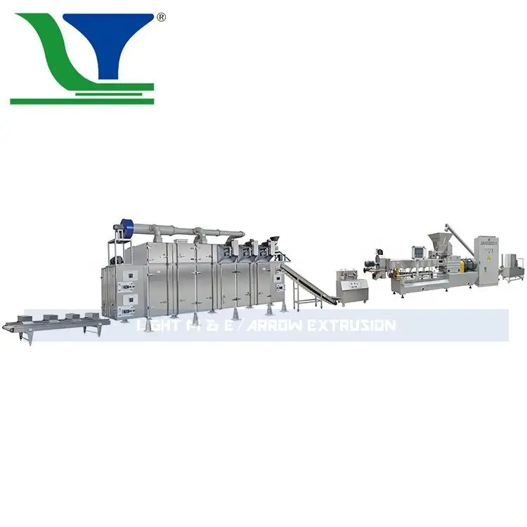 tvp textured soy bean protein curls machines Soya protein machine process line (300-500kg/h)