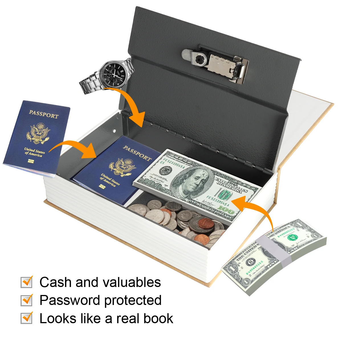 Wholesale Commercial Fireproof Standing Metallic Small Money Code Book Safe With Key