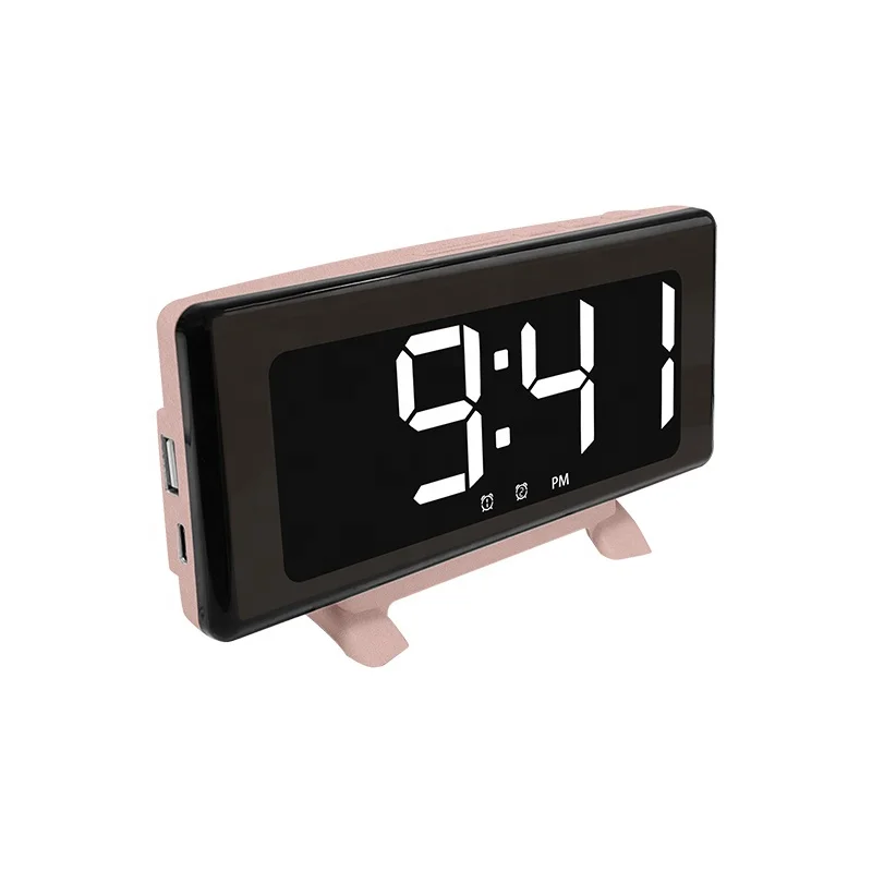 Factory Wholesale Creative Digital Dual Alarm Clocks LED Table Clocks Big Display Clocks For Home Decoration