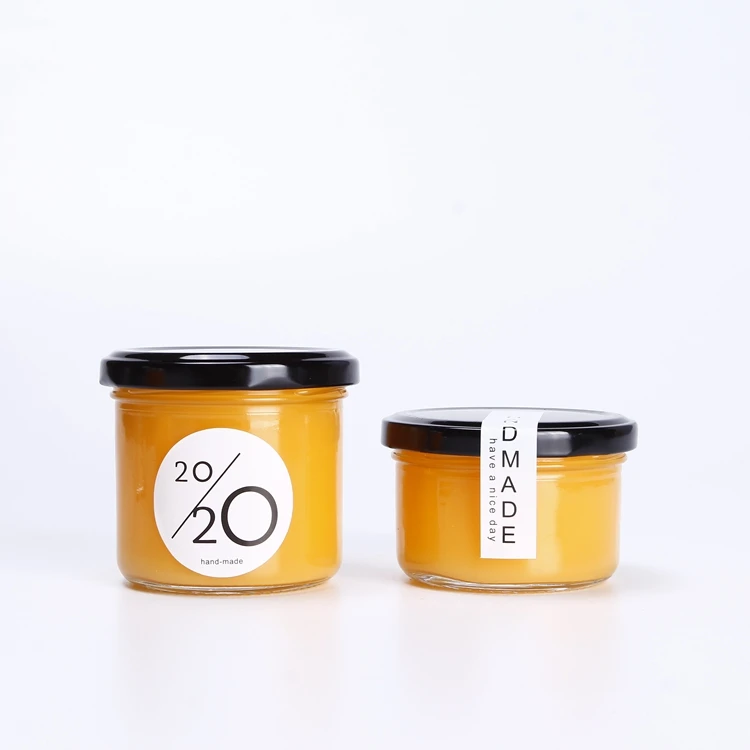 45ml(1.5oz) Snack Sugar Storage Caviar Food Small Food Glass Jars With Metal Lid