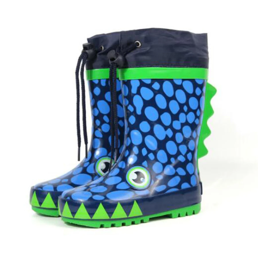 Custom cartoon, little shark color rubber boots for children