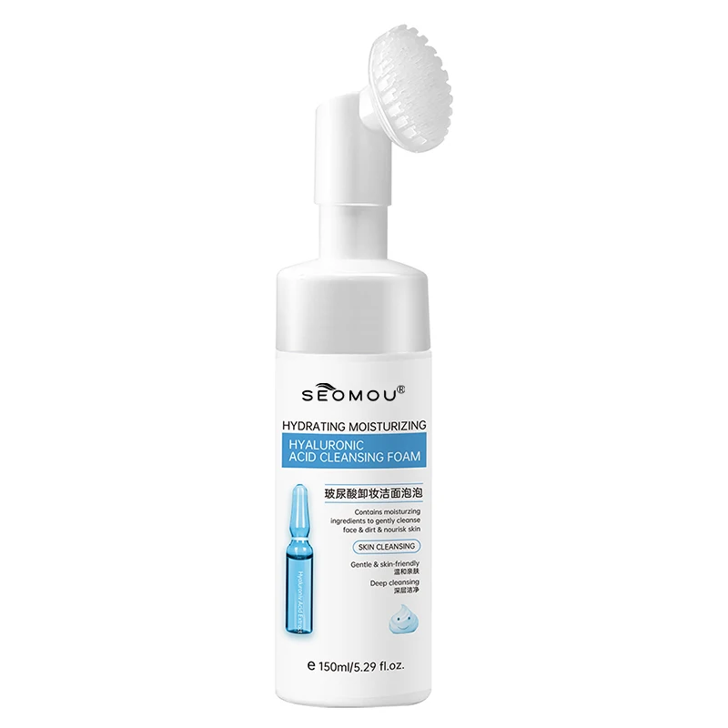 Facial Cleanser Foam Exfoliating Cleansing Mousse Pore Moisture Skin Care Washing Brush Korean Cosmetics Make up