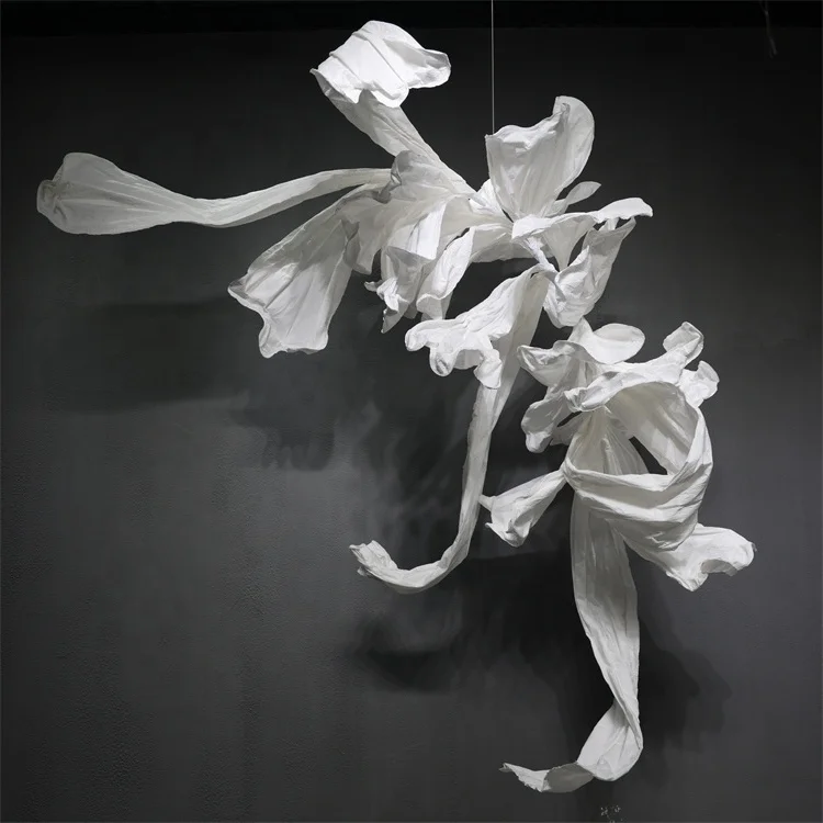 YC 2905 Window Dressing Large Silk Opening Paper Giant  Flower Artificial For Wedding Stage Decor Centerpiece Flower