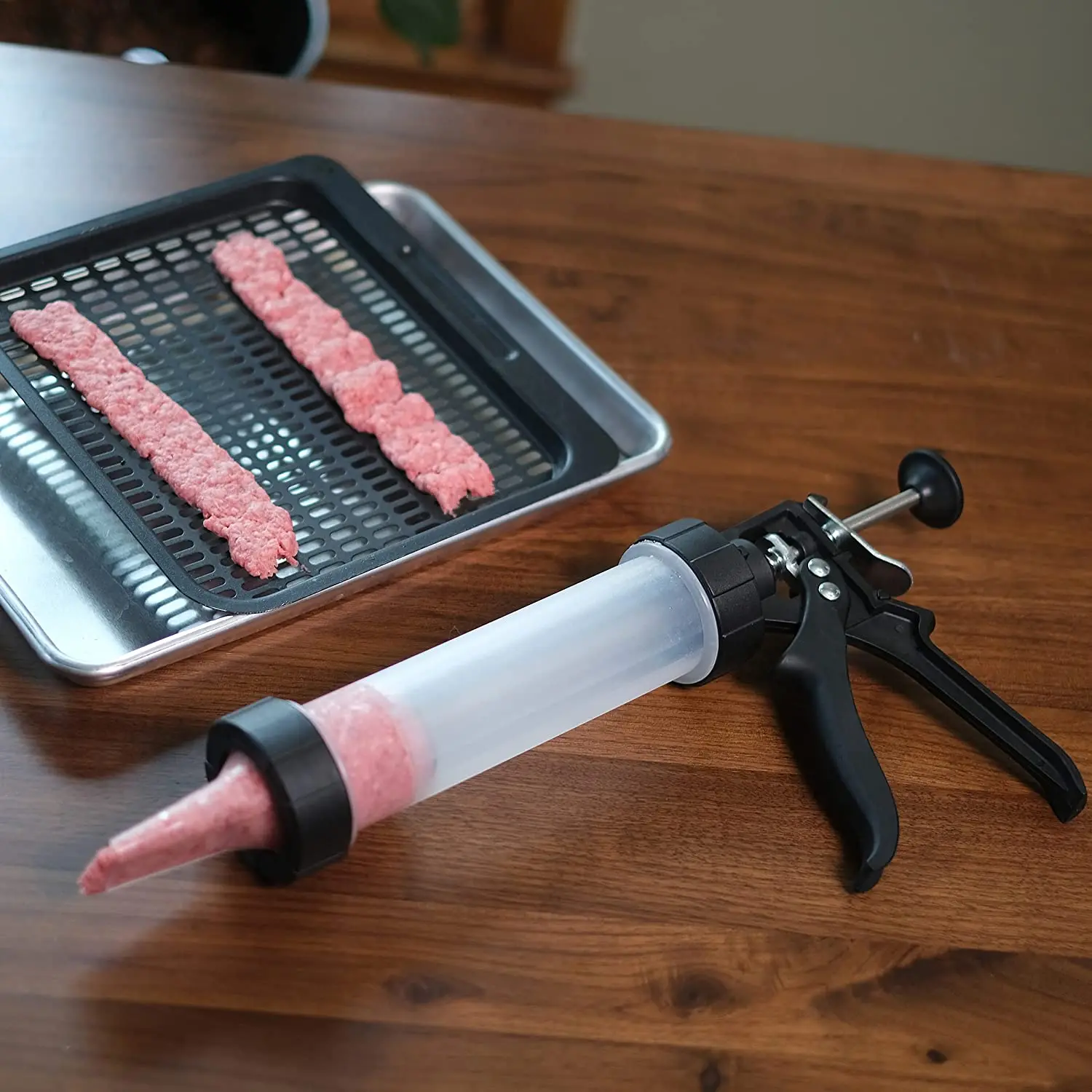 Amazon Hot Selling Custom  Jerky Maker Gun,Jerky Shooter,1.5 Pound Capacity Easy Clean Beef Jerky Making Gun