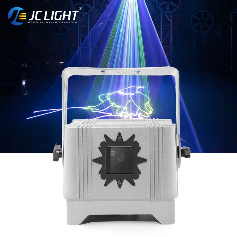 JC light Newest Outdoor Laser Lights Projector Battery Charging Waterproof 2w 4w Rgb Animation Laser Light