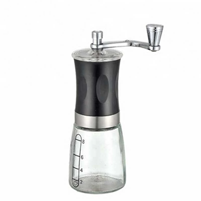New Handheld Coffee Grinder Portable Home Mini Coffee Machine Wholesale Manual Glass Bottle Coffee Mill