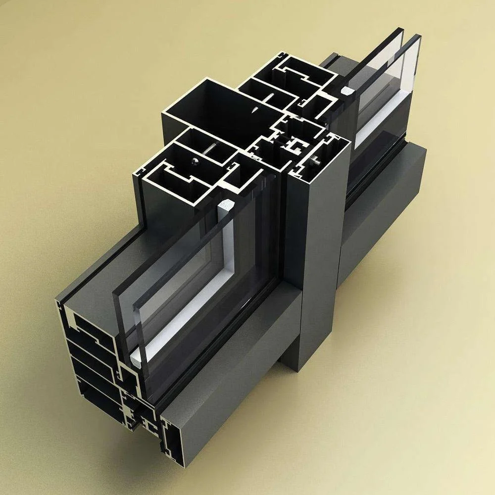 
High Quality Structural Aluminum Frame Glass Curtain Walls 