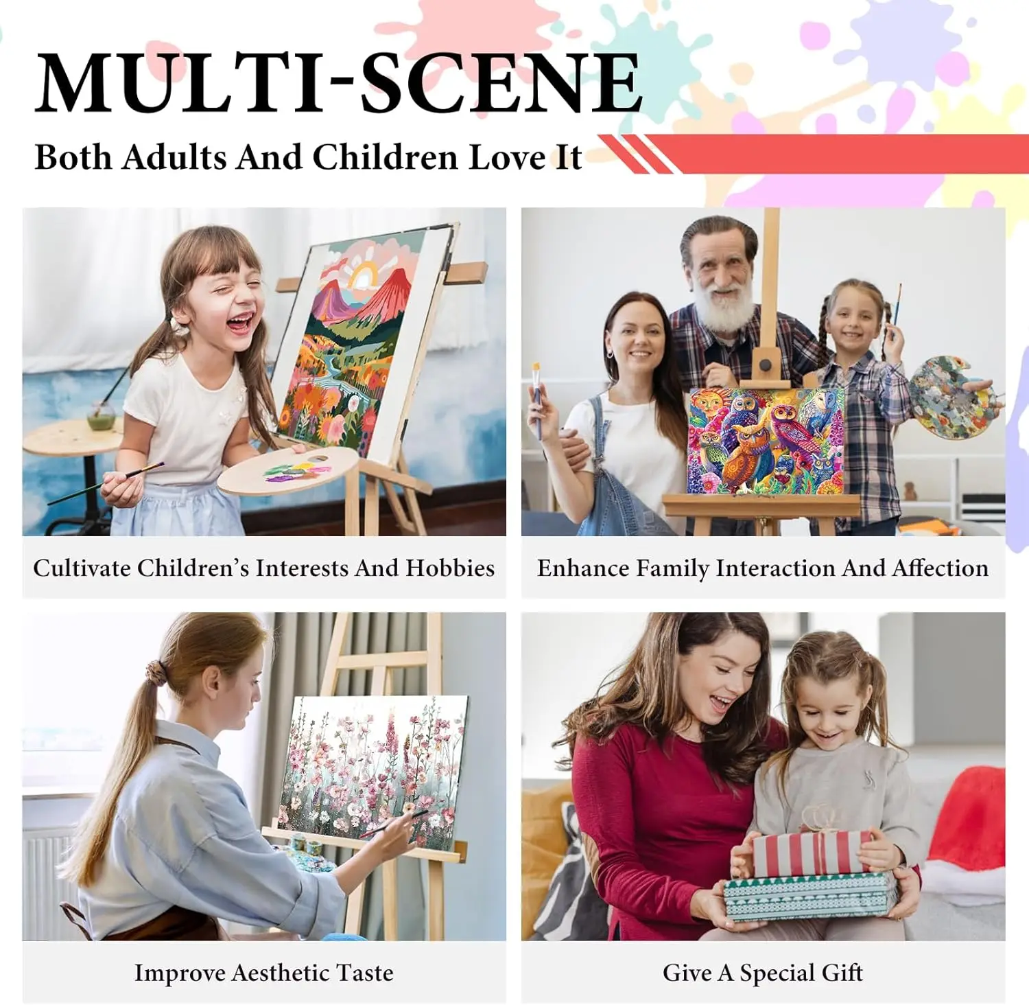 DIY Paint by Numbers Kit for Adults Set Portrait Indian Woman Canvas Oil Painting for Home Decor Family Bonding Unique Gifts