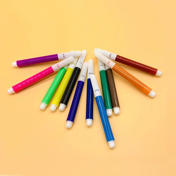 12 Colors felt Tips Marker Pen Set  Art Markers Watercolor Pens for Kids