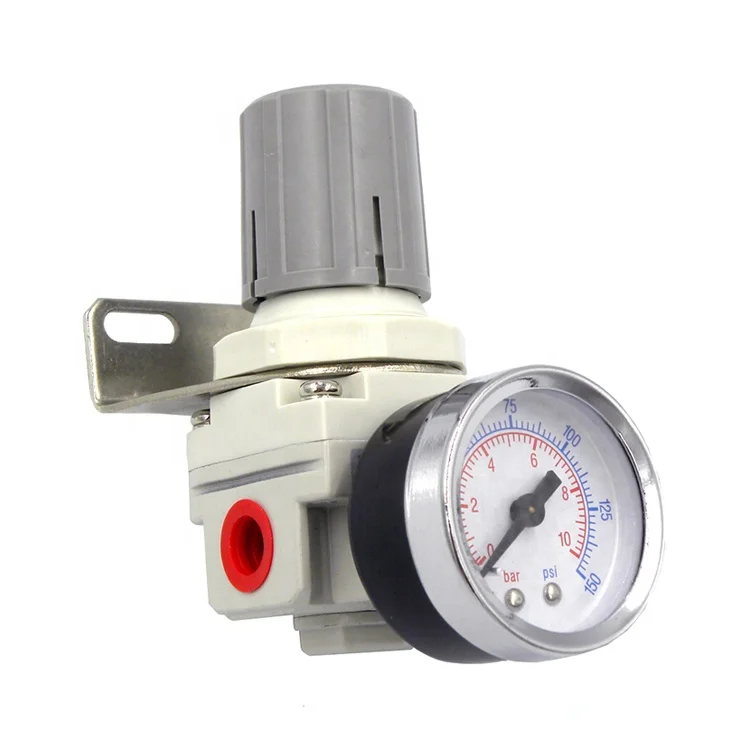 
Nanpu Pneumatic Air Compressor Pressure Regulator Smc Type Control Pneumatic AR2000-02 With Gauge 1/4 Air Treatment Unit 