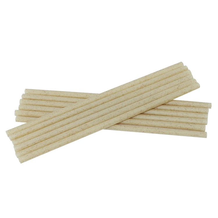 Popular in Europe and America 6mm 8mm 12mm Compostable Sugar Cane Bagasse Drinking Straw Sugarcane Straws