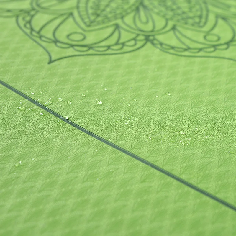 
eco friendly anti slip TPE Yoga Mat With logo Custom print waterproof 
