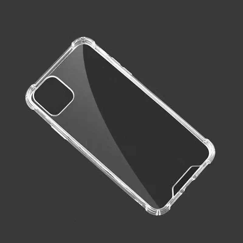 
Wholesale shockproof durable PC back TPU frame Clear Crystal cell phone case cover for iPhone 7 8 XS 11 for Samsung s20 