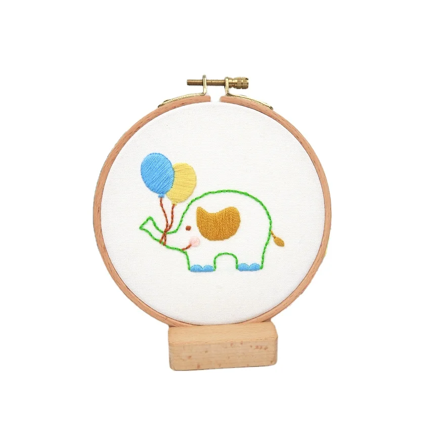 
European style Flower Diy Embroidery Ribbon Set Beginner With Embroidery Shed Sewing Kit Cross stitch Crafts Hand stitched Decor 