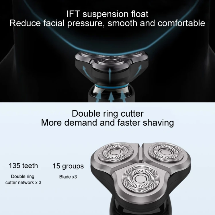 New Arrival Original Xiaomi Mijia S500 Portable Electric Shaver with LED Display & 3 Cutter Head