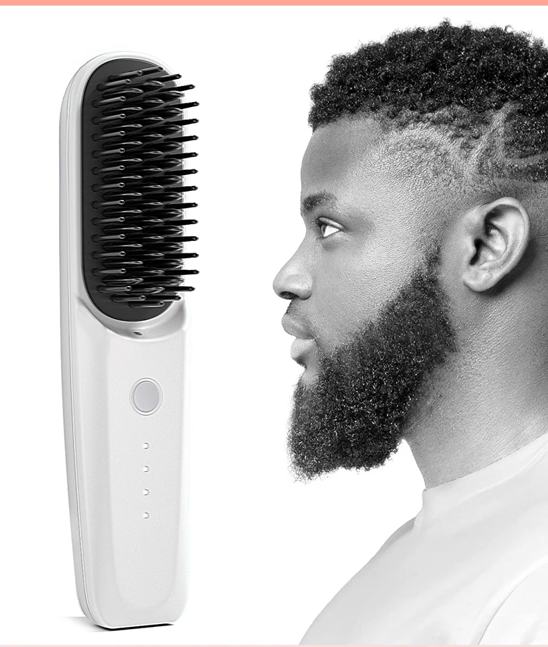 Heating Straightening Comb Hair Straightener Brush Men Quick Beard Straightener Brush Beard Smoothing Comb