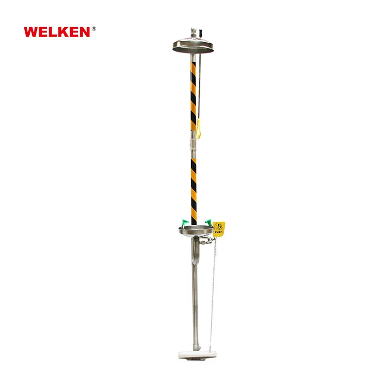 Double Nozzle Emergency Safety Shower and Eye