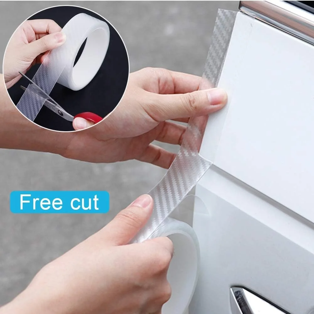 Car Accessories Protector Sticker Outdoor Nano Transparent Waterproof Car Bumper Carbon Fiber Vinyl Wrap Film