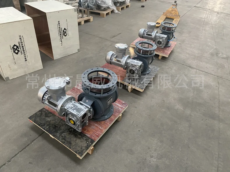 High efficiency low noise easy to disassemble quick door cleaning rotary valve with sight glasses