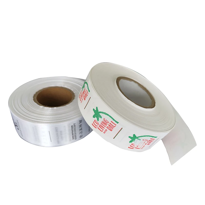 High quality Custom private label women new dress clothing woven label for garment