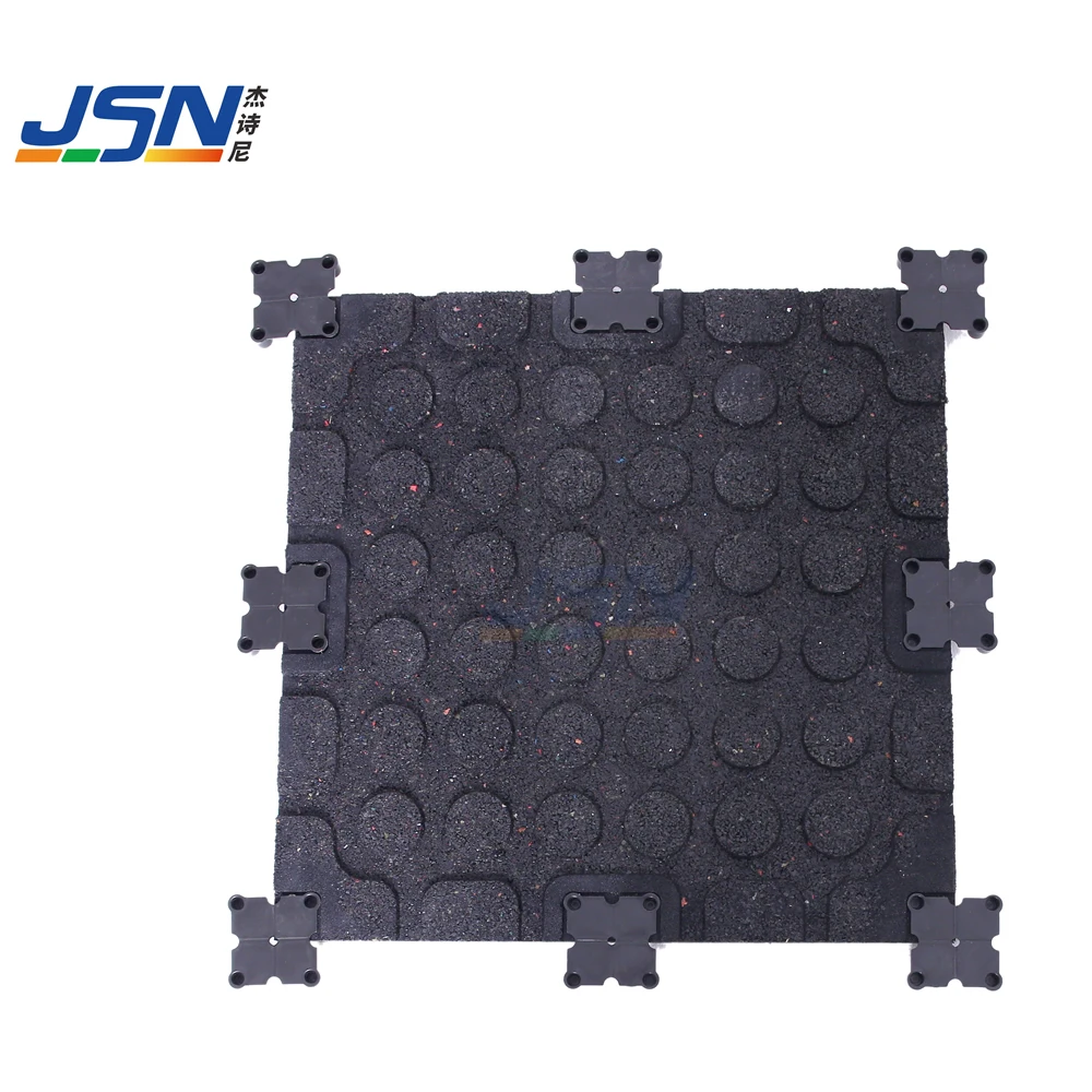 Certificated interlocking  gym floor mats gym floor tiles 10-50 mm thickness rubber floor tile for gym