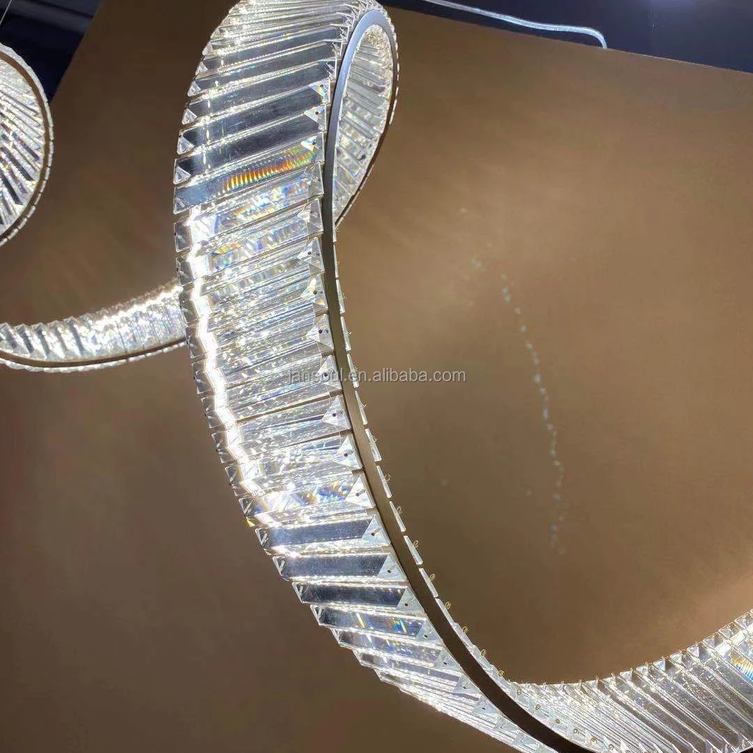 Jansoul lighting high-end chandelier crystal large celling light modern