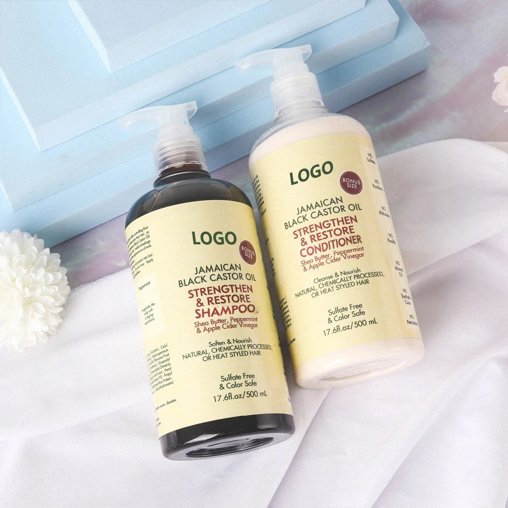  Customized Logo Private Label Natural Organic Professional Salon Products Black Castor Oil Hair Care