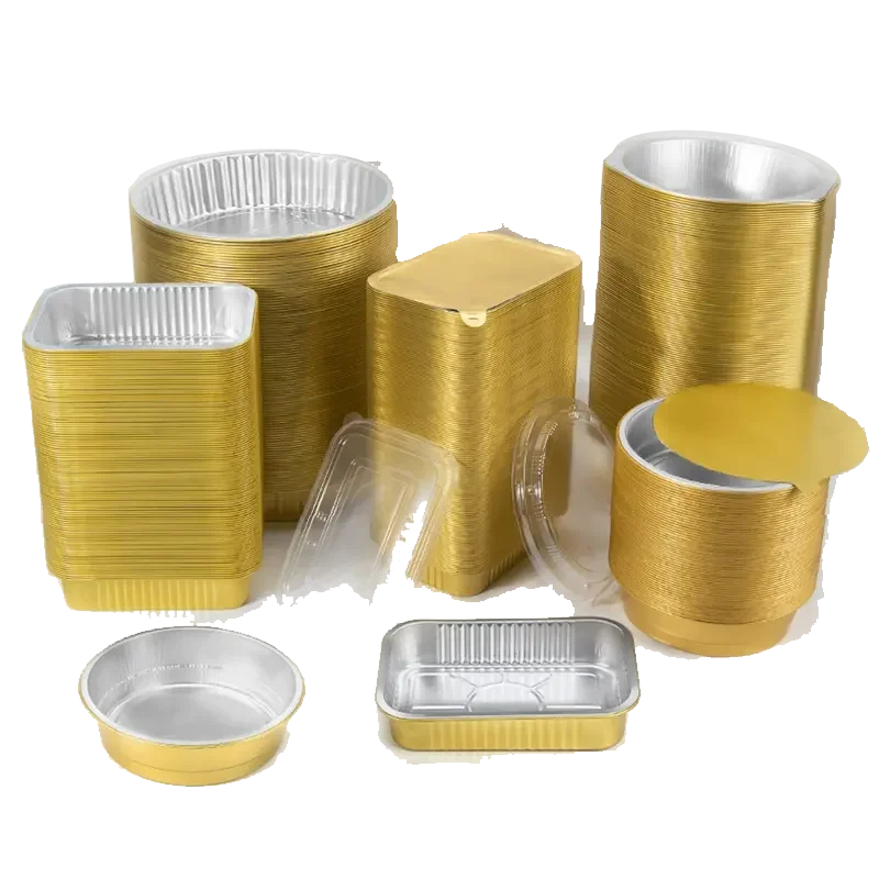 RZLH-MJ user-friendly aluminum foil food storage container ovenable factory direct sale baking catering use package mould punch
