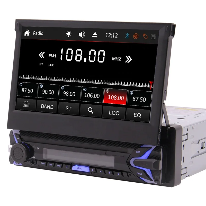  1 Din автомобильный стерео MP5 плеер с Gps + бесплатная карта 8 Гб navi BT Съемная панель USB SD Aux головное устройство 7 дюймов авторадио FM AM