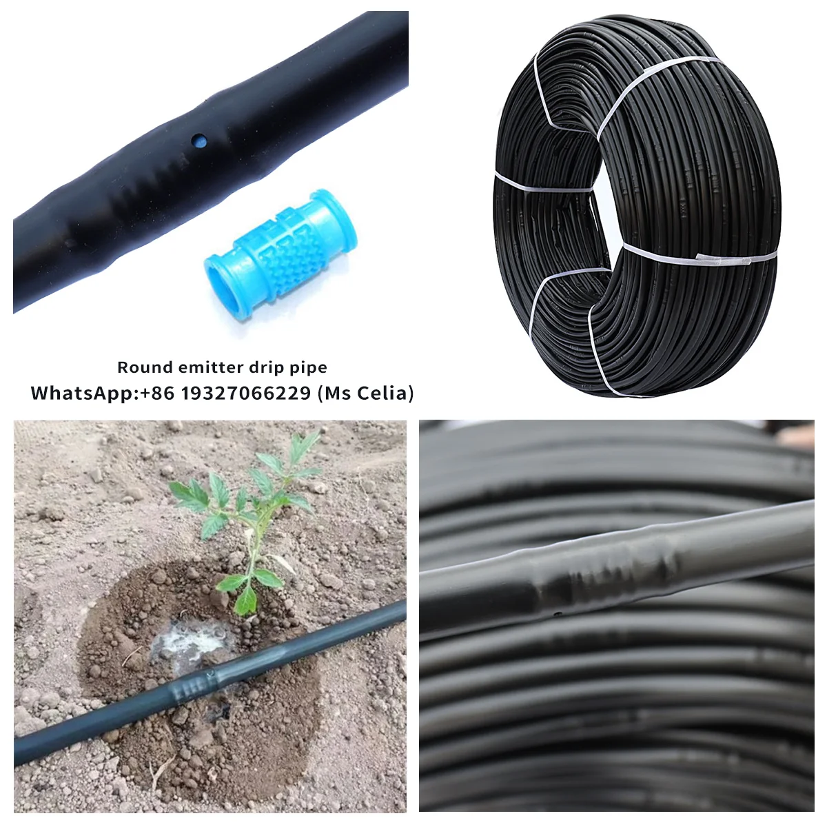 Irrigation Pipe Drip Pipe with Inner Cylindrical Dripper Drip Lines for Irrigation