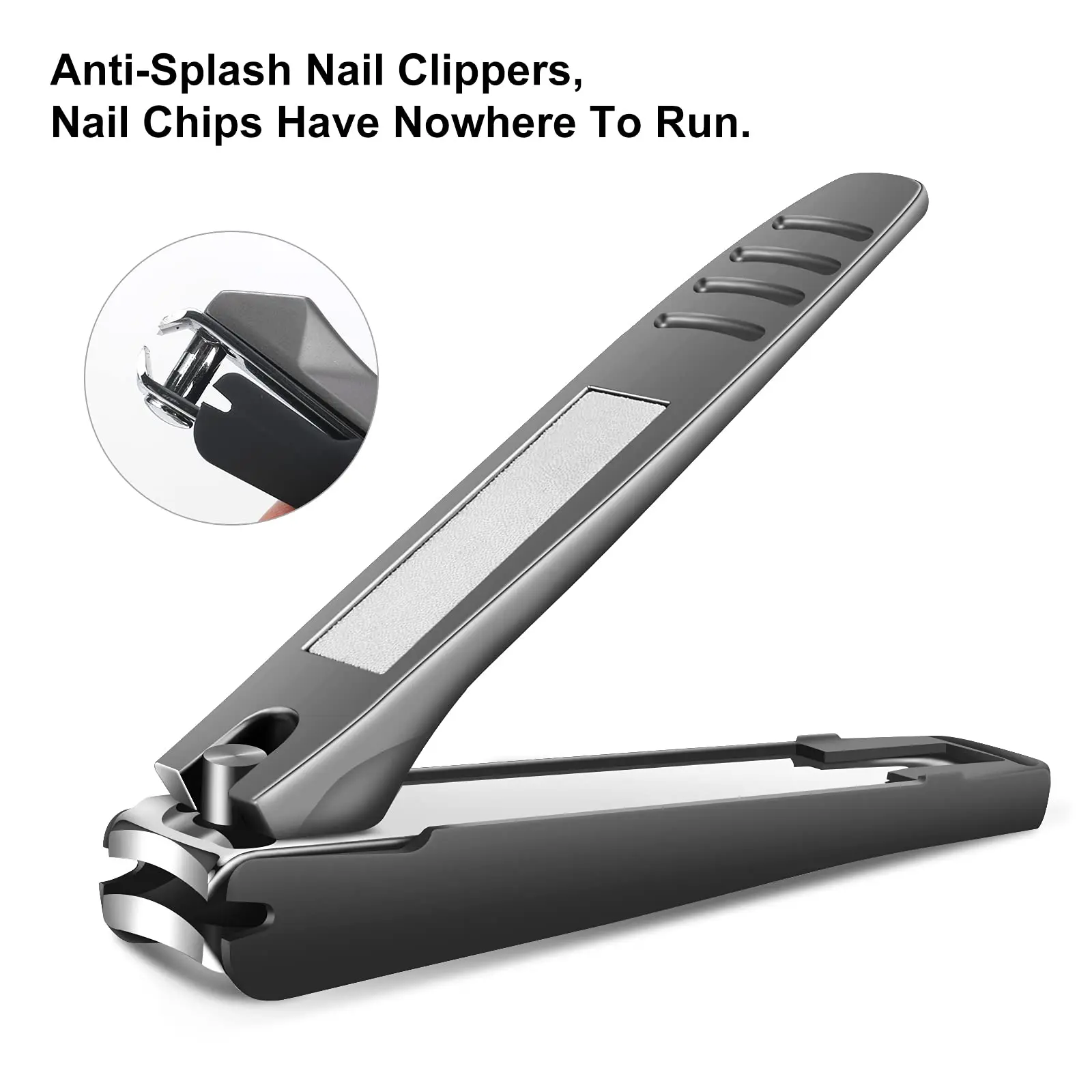 5 Pcs Large Nail Clippers Set Thick Nails And Ingrown Toenail Sharp Heavy Duty Toenail And Fingernail Nail Clippers