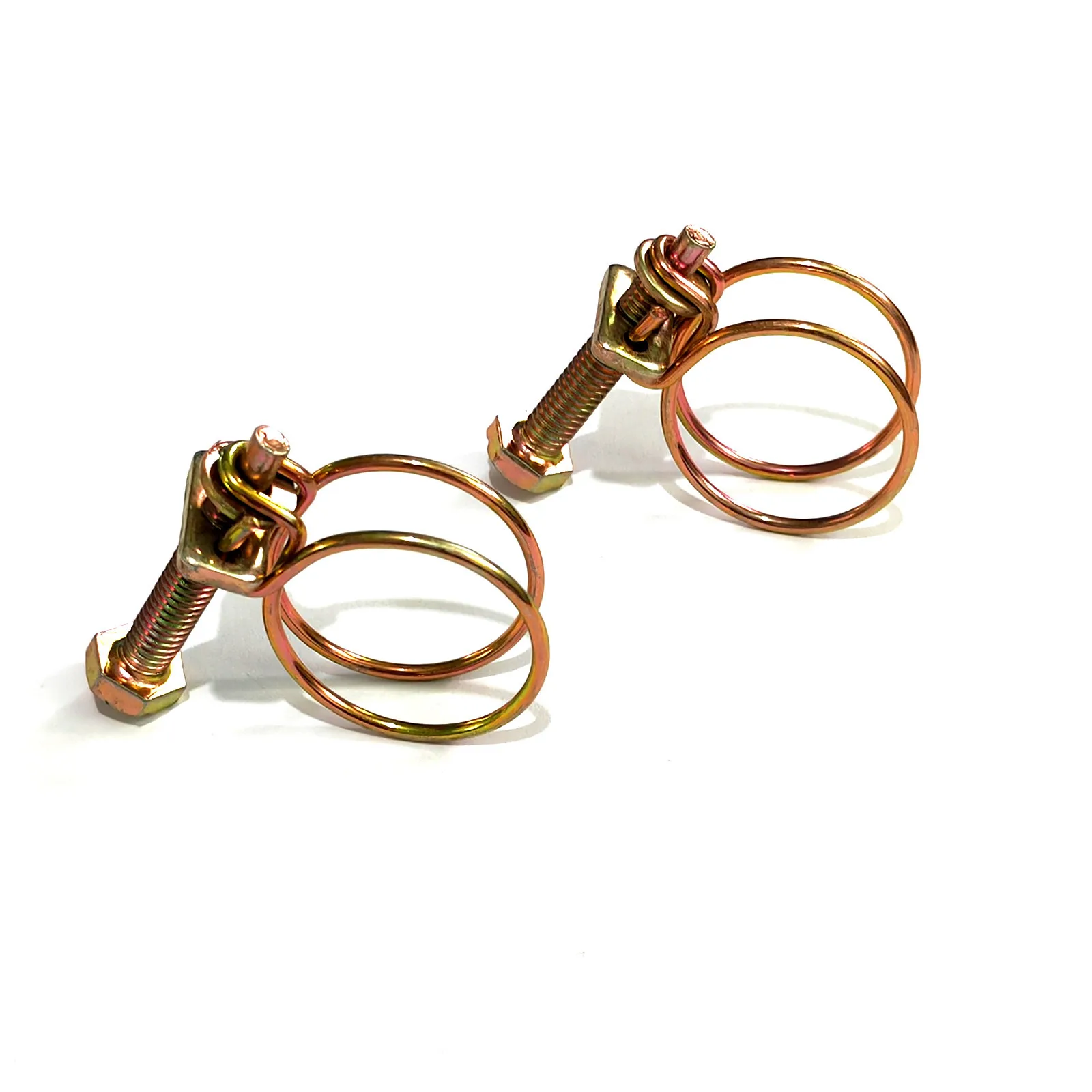 Double wire hose hoop Galvanized hose clamp steel hoop galvanized steel wire card