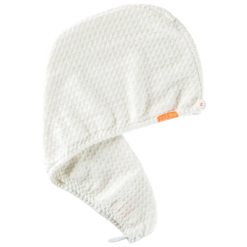 Super Absorbent Customized Logo Women Microfiber Dry Hair Turban Waffle Hair Towel