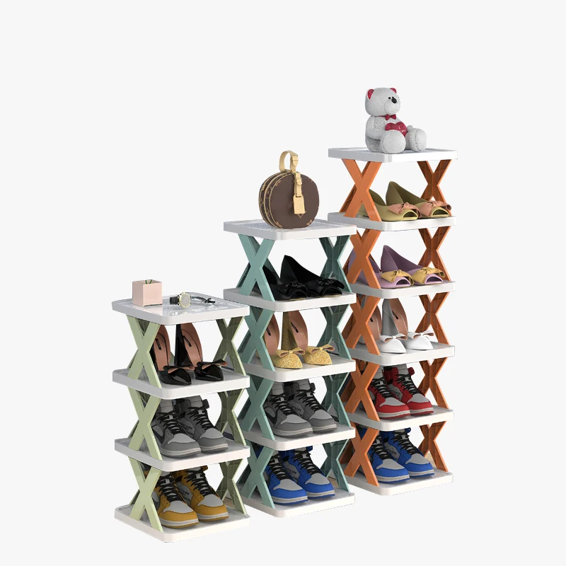 New Shoes Storage Organizer shoe racks for home storage organizer Multilevel Living Room Storage Rack Plastic Shoe Rack