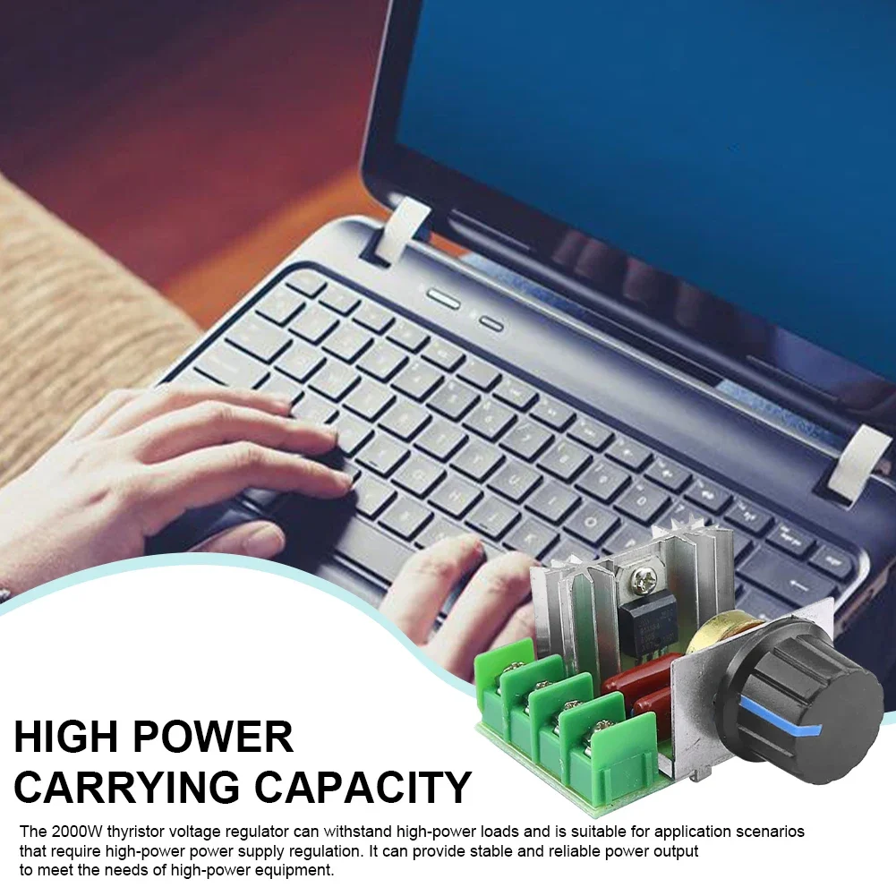 AC 220V 2000W SCR Voltage Regulator Dimming Dimmers Motor Speed Controller Thermostat Electronic Voltage Regulator Module