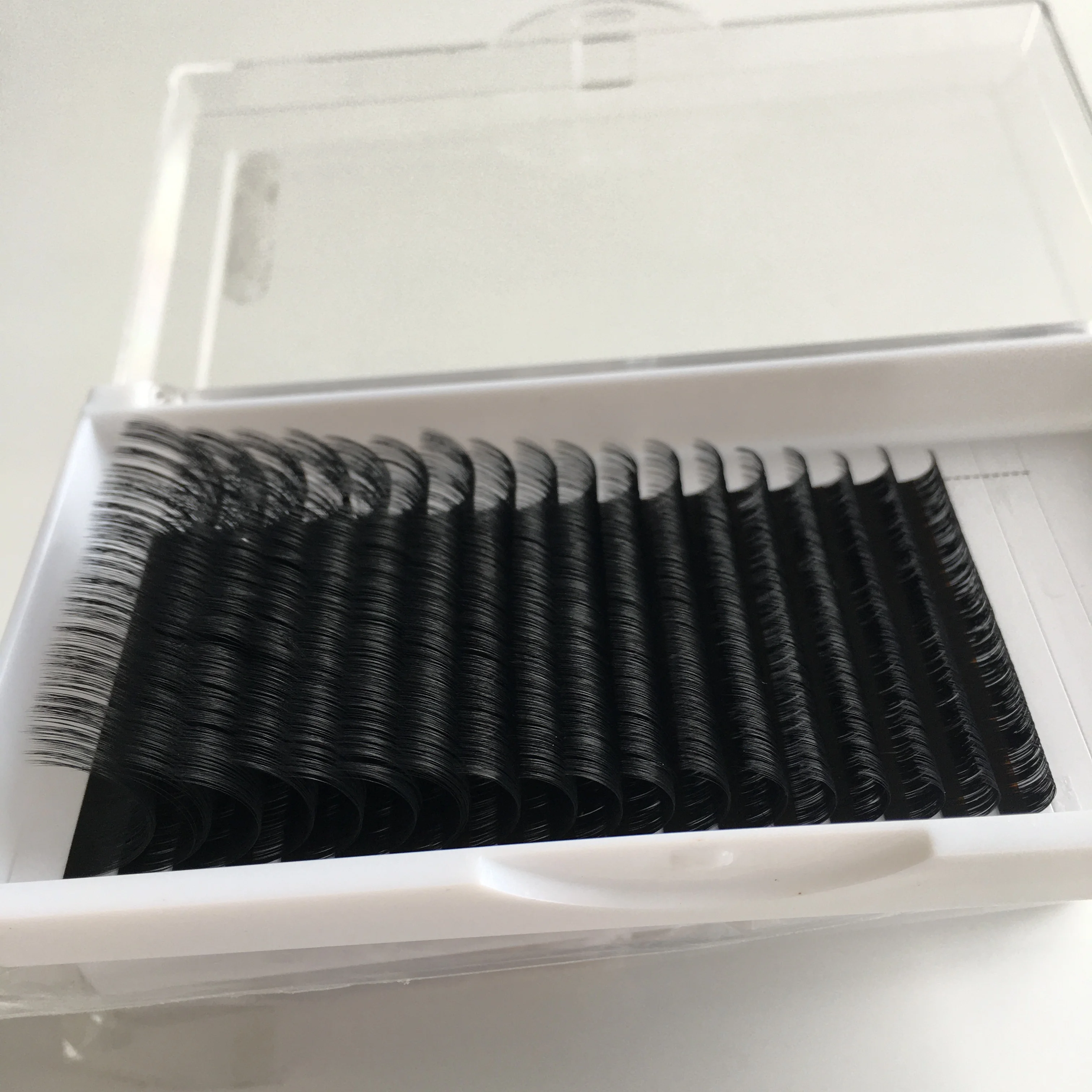 Free sample Russian eyelash extensions 0.03 0.05  d curl eyelash extensions 8-25MM mixed lash tray J B C D U M cashmere lashes
