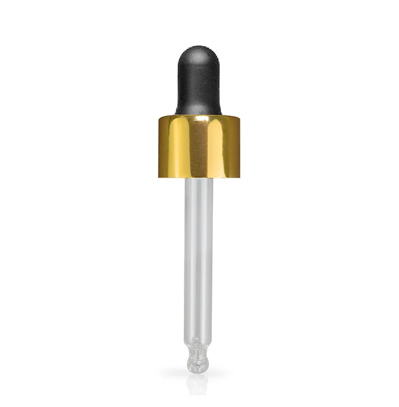 China High Quality Luxury Cosmetic 24/410 Smooth Treatment Pump Cream Pump Aluminium Cap Glass Dropper Pipette