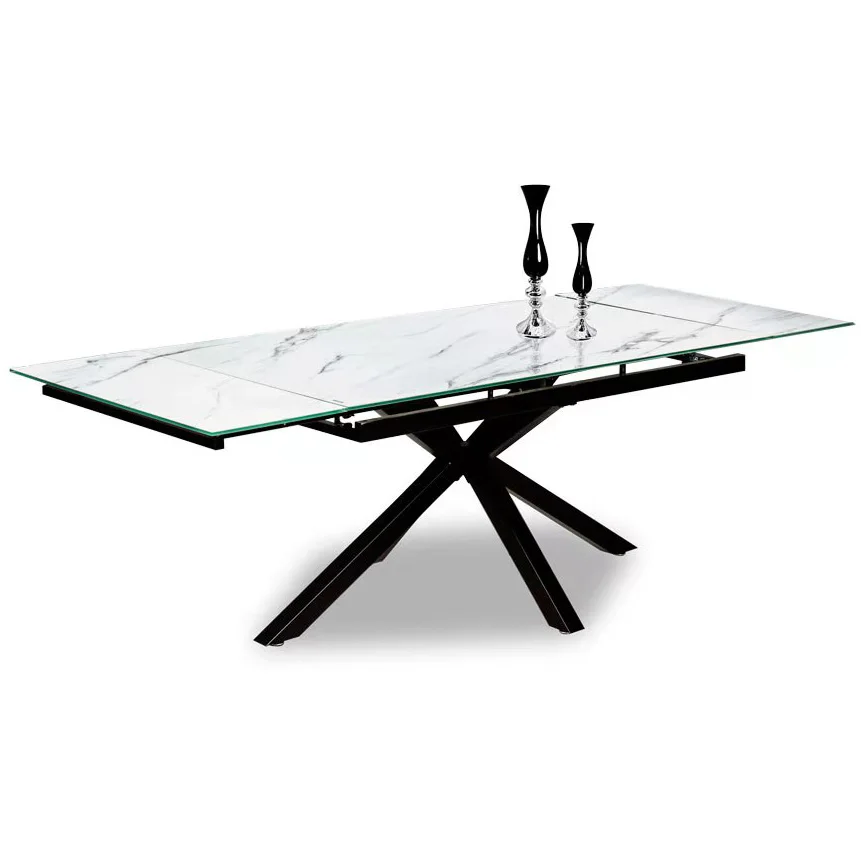 
ceramic mdf dining tables extendable modern extension mechanism extending dining table 