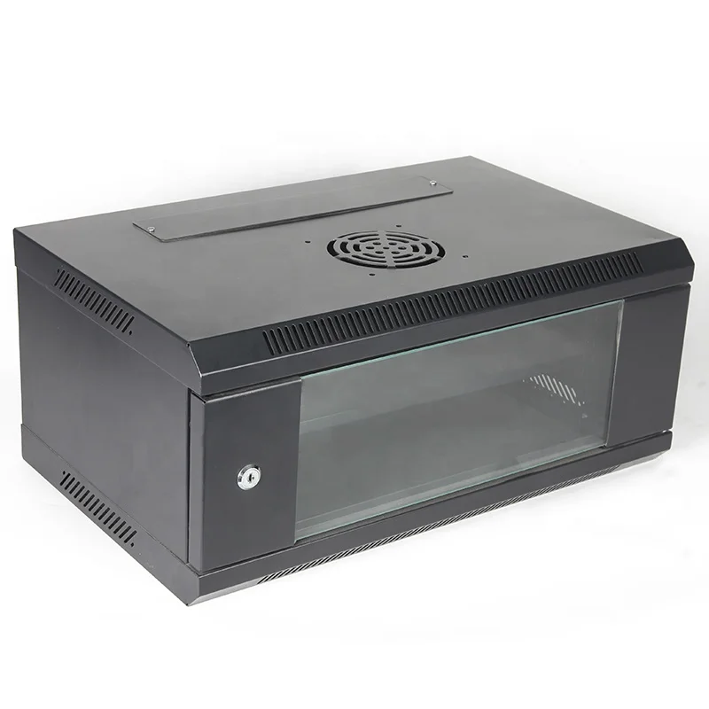 4U 6U 9U 15U 22U Server Rack Network Cabinet Data Center SPCC Material 19 Inch Glass Door Network Cabling