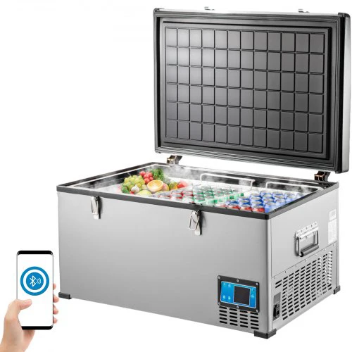 Factory wholesale 12volt Car Refrigerator Portable Freezer 85L Camping Refrigerator Outdoor