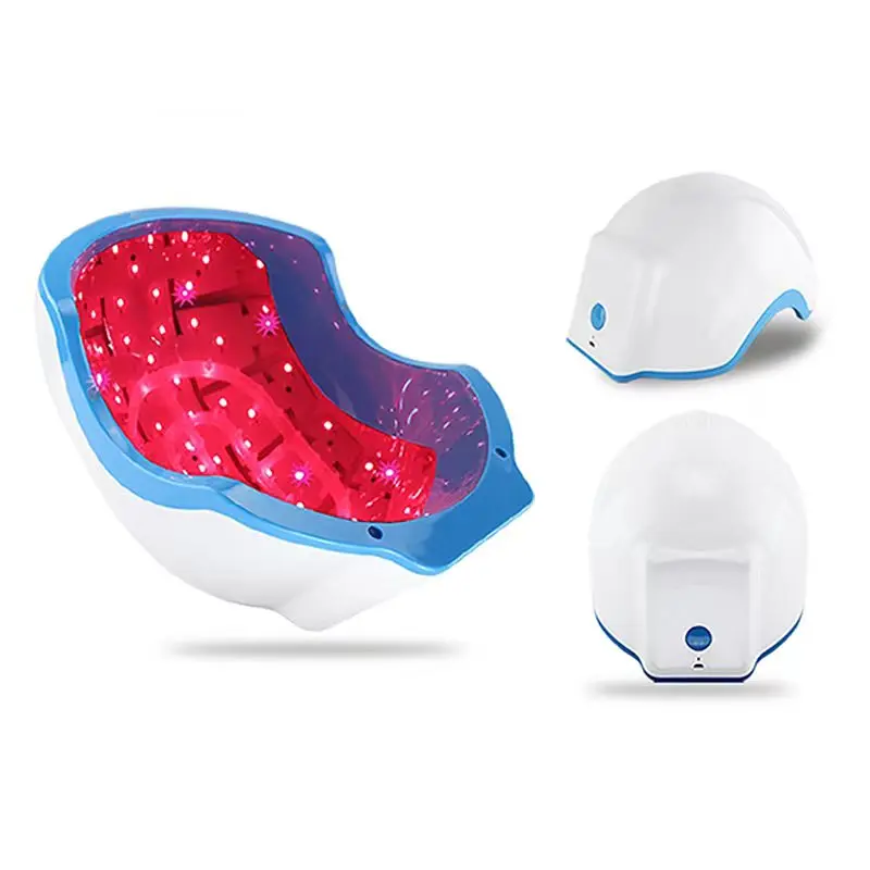 Portable Top Hair Building Regrowth LED Laser Hair Growth Helmet Wireless Anti Hair Red Light Therapy for Beauty and Home Use