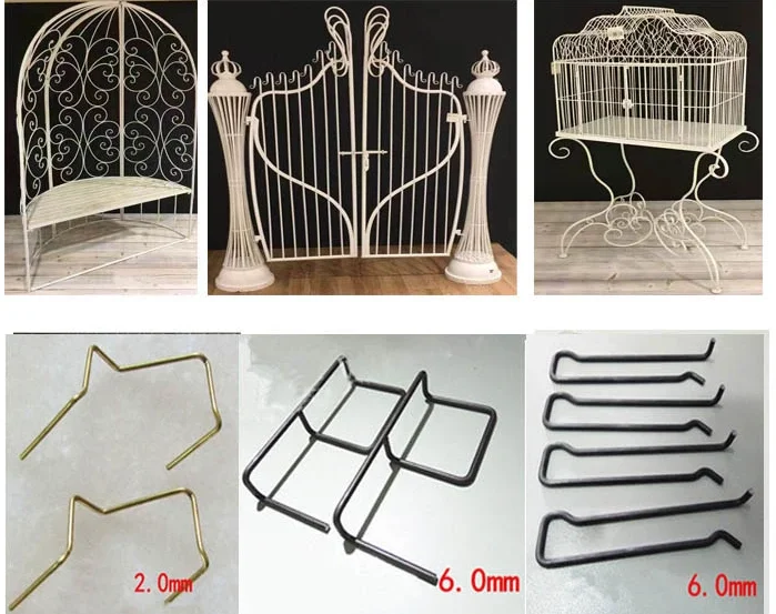 Factory price CE quality CNC servo Automatic 3D wire hook Bending Forming Machine