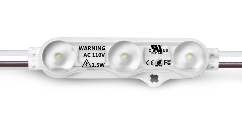 LED adv sign module AC 110v 220v module LED backlight smd2835 lens module with ce rohs